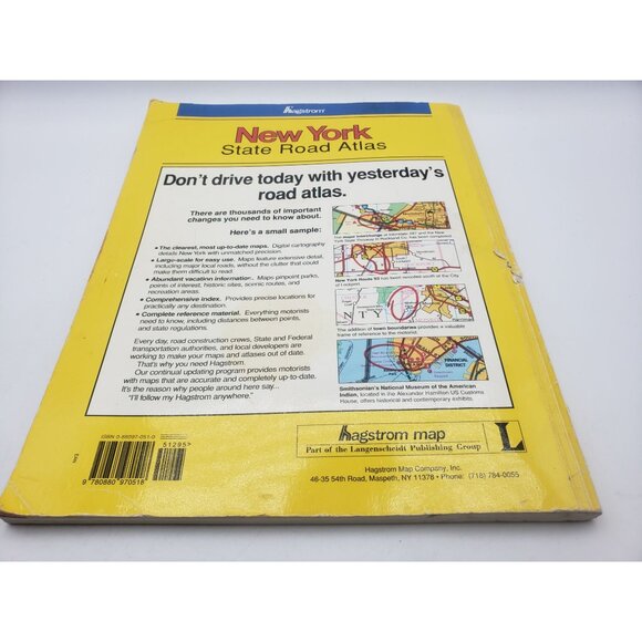 Hagstrom New York State Road Atlas 1995 Paperback Large Scale Vintage - Picture 11 of 12